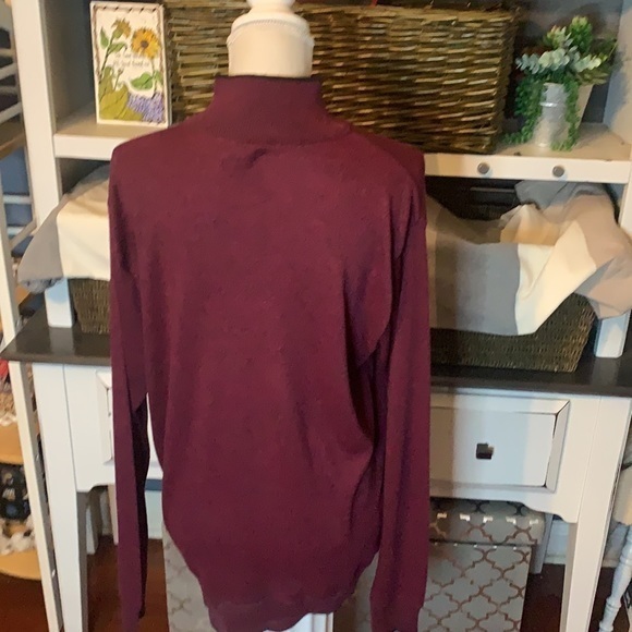 Portobello New York Tailored Fit Burgundy Lightweight Sweater Size 2XL - Picture 6 of 9
